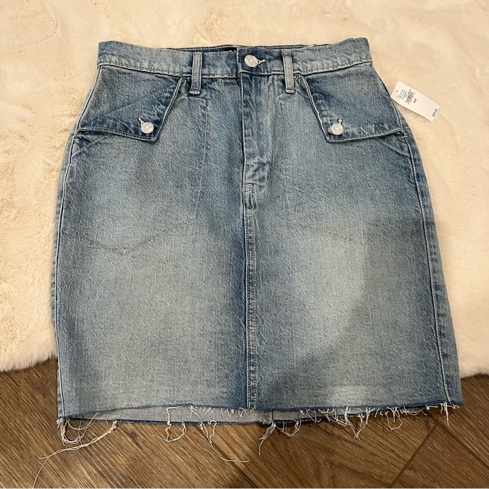 NWT Gap Raw Hem Denim Skirt